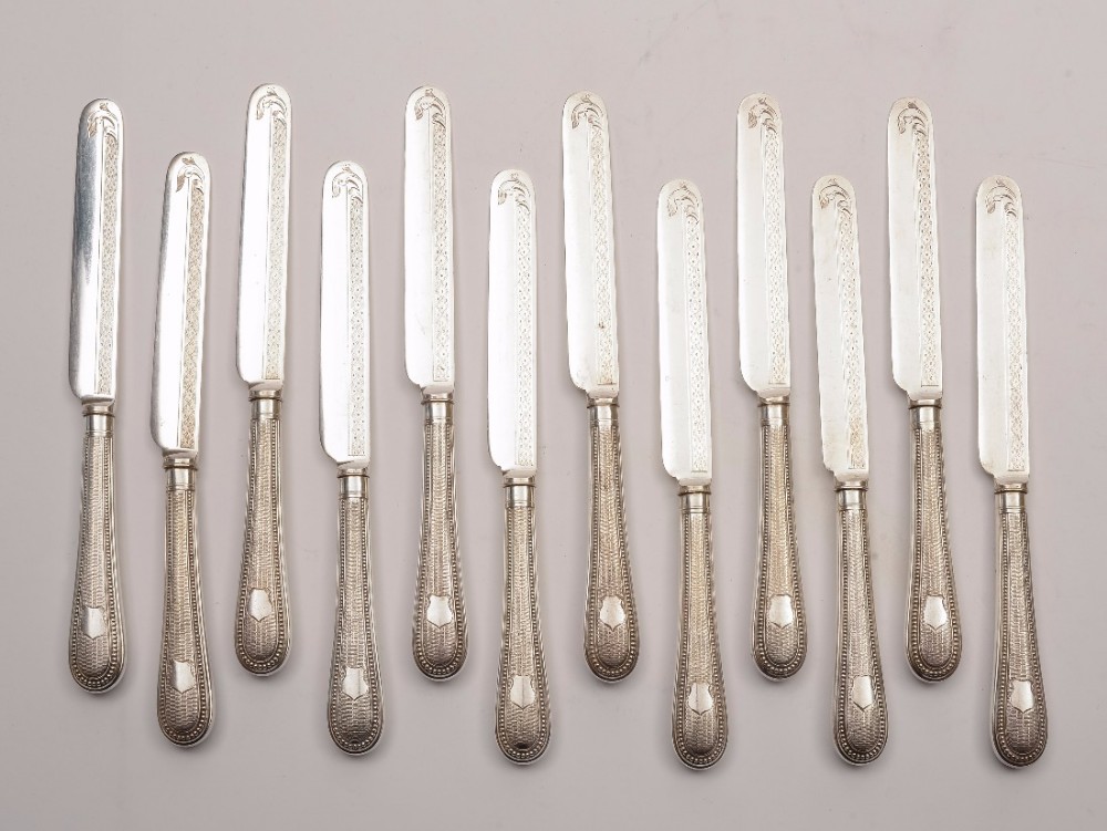 Victorian 24 Piece Dessert Set, Circa 1880