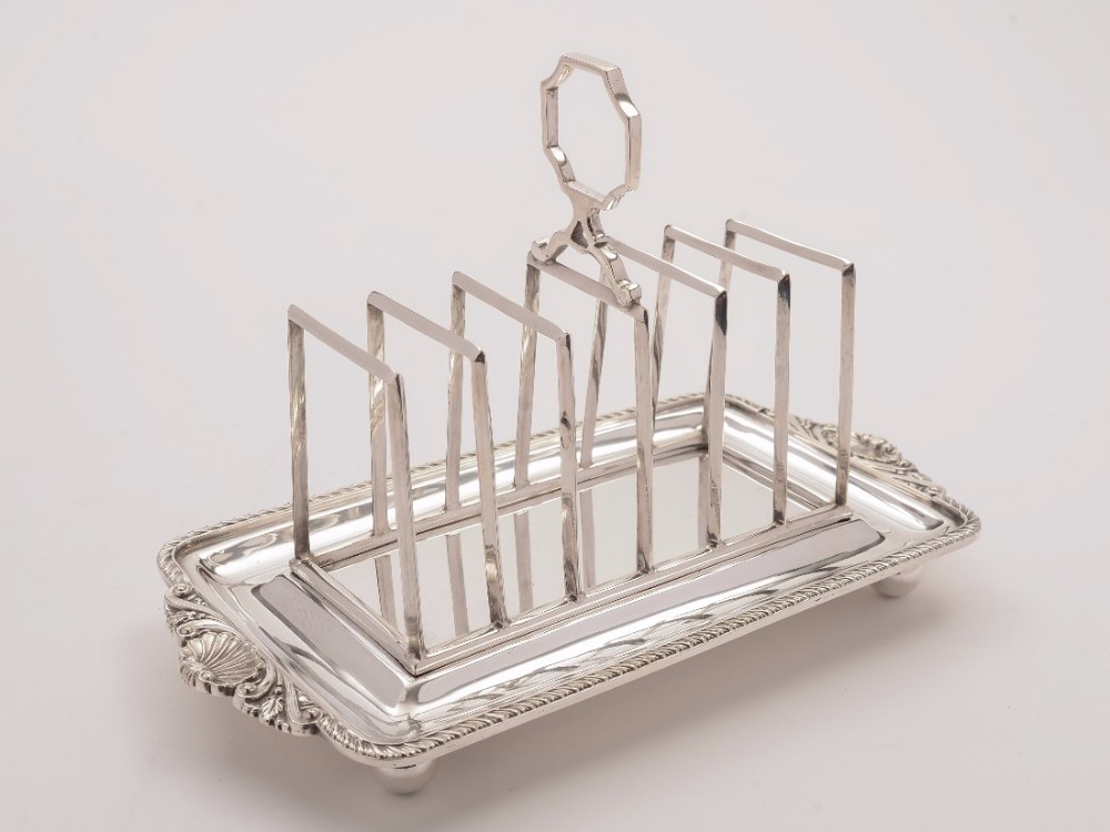 Edwardian Silver Plated Toast Rack, Circa 1905
