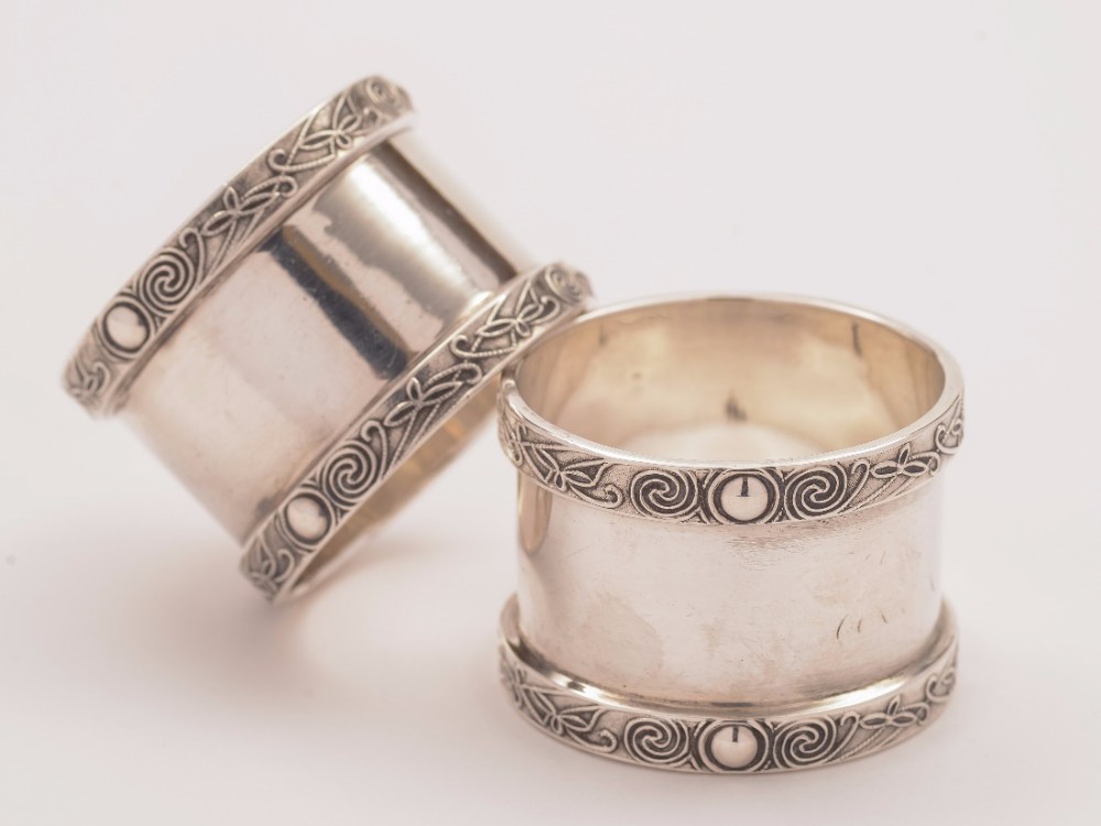 Pair of Silver Napkin Rings, Birmginham 1939