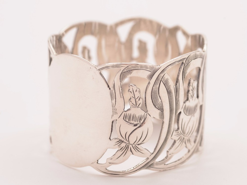 Edwardian Silver Napkin Ring, Birmingham 1902