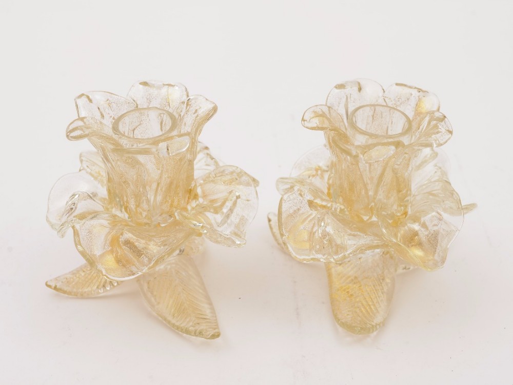 Pair of Venetian Candlesticks, Circa 1920