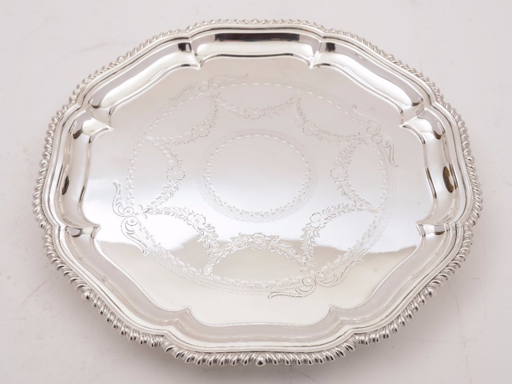 Victorian Silver Plated Salver, Circa 1890