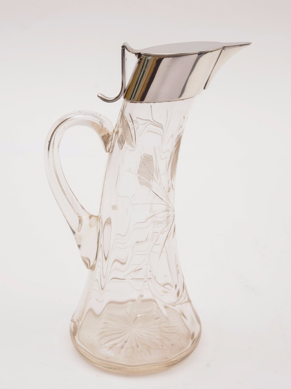 Arts & Crafts Glass Claret Jug, Circa 1910