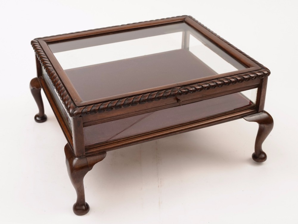 Edwardian Walnut Display Cabinet, Circa 1905