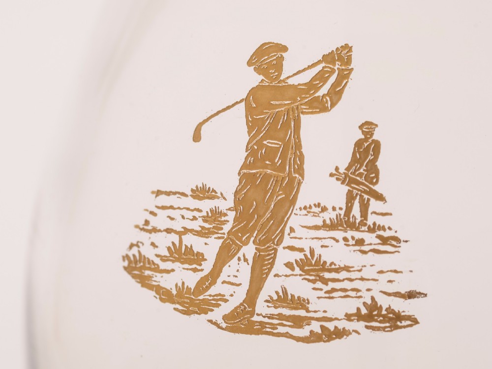 Pair of Edwardian Golfing Decanters, Circa 1905 View IV