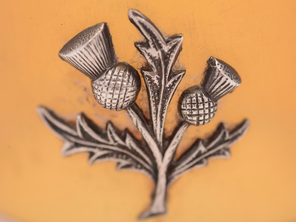 Scottish Horn and Silver Napkin Ring, Circa 1900 View III