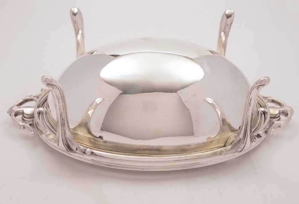 Victorian Silver Plated Rollover Dish, Circa 1890 View V