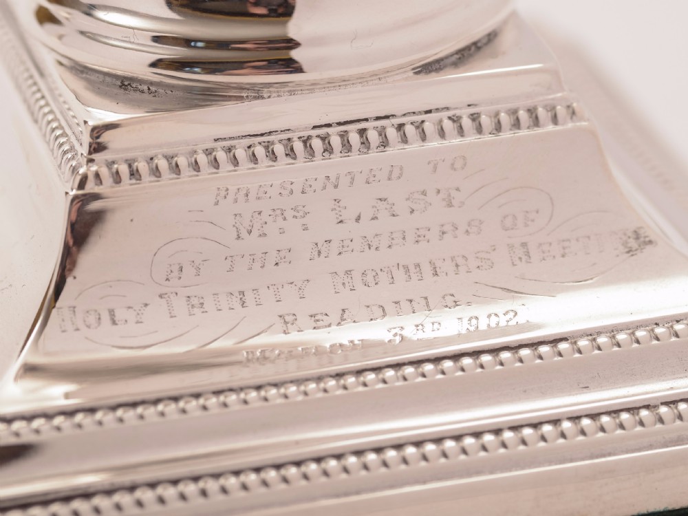 Pair of Small Edwardian Silver Plated Candlesticks, 1902 View IV