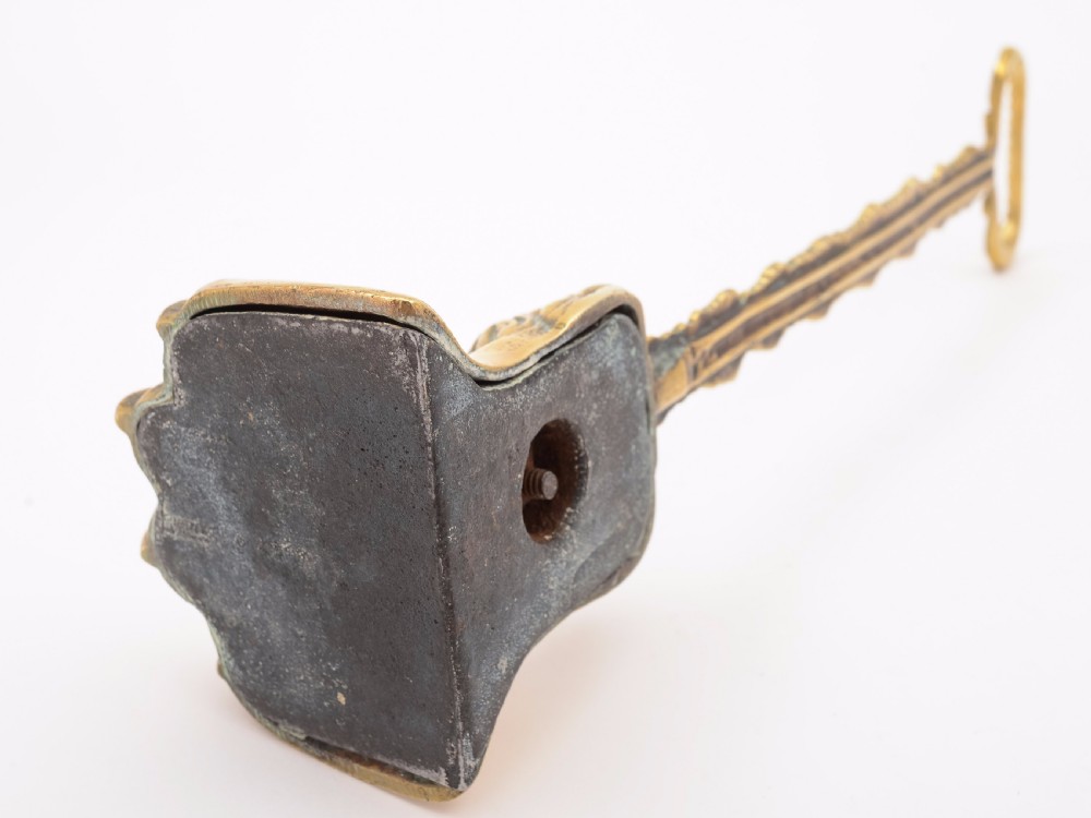 Victorian Brass Lion's Paw Door Stop, Circa 1890 View IV