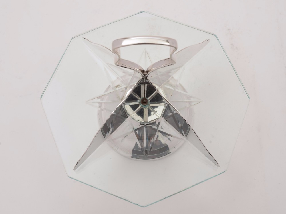 Art Deco Sandwich Dish, Circa 1930 View III
