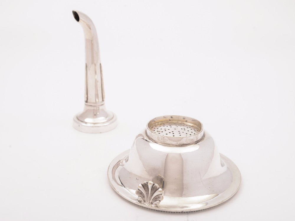 Victorian Silver Plated Wine Funnel, Circa 1890 View III