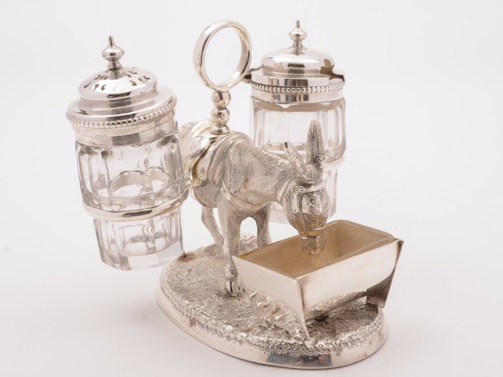 Victorian Silver Plated Novelty Cruet, Circa 1869