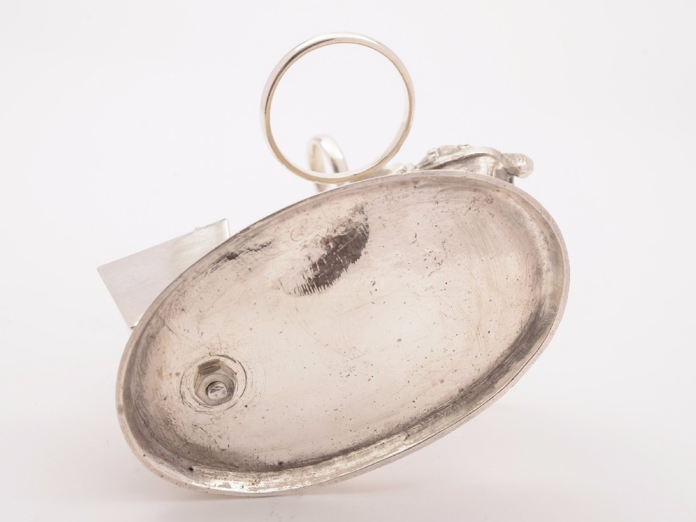 Victorian Silver Plated Novelty Cruet, Circa 1869 View V