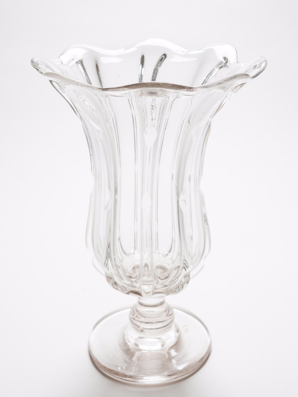 Victorian Glass Celery Vase, Circa 1890