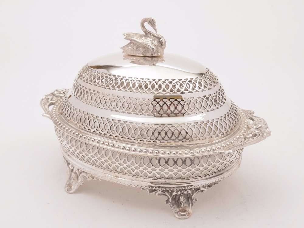 Victorian Silver Plated Butter Dish, Circa 1890