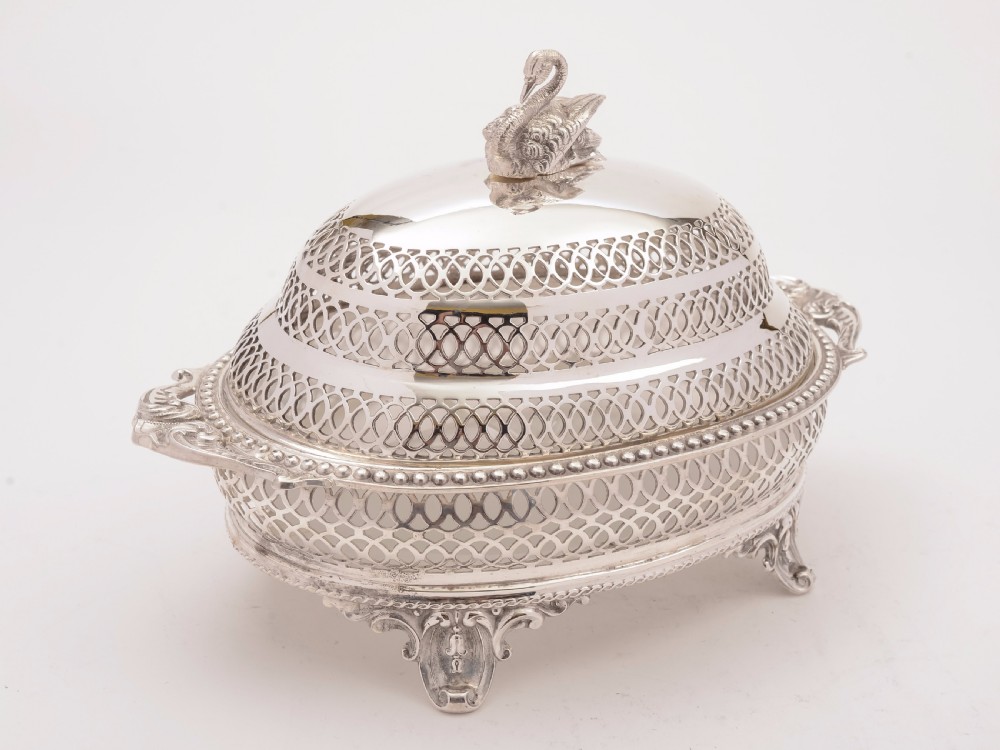 Victorian Silver Plated Butter Dish, Circa 1890 View II