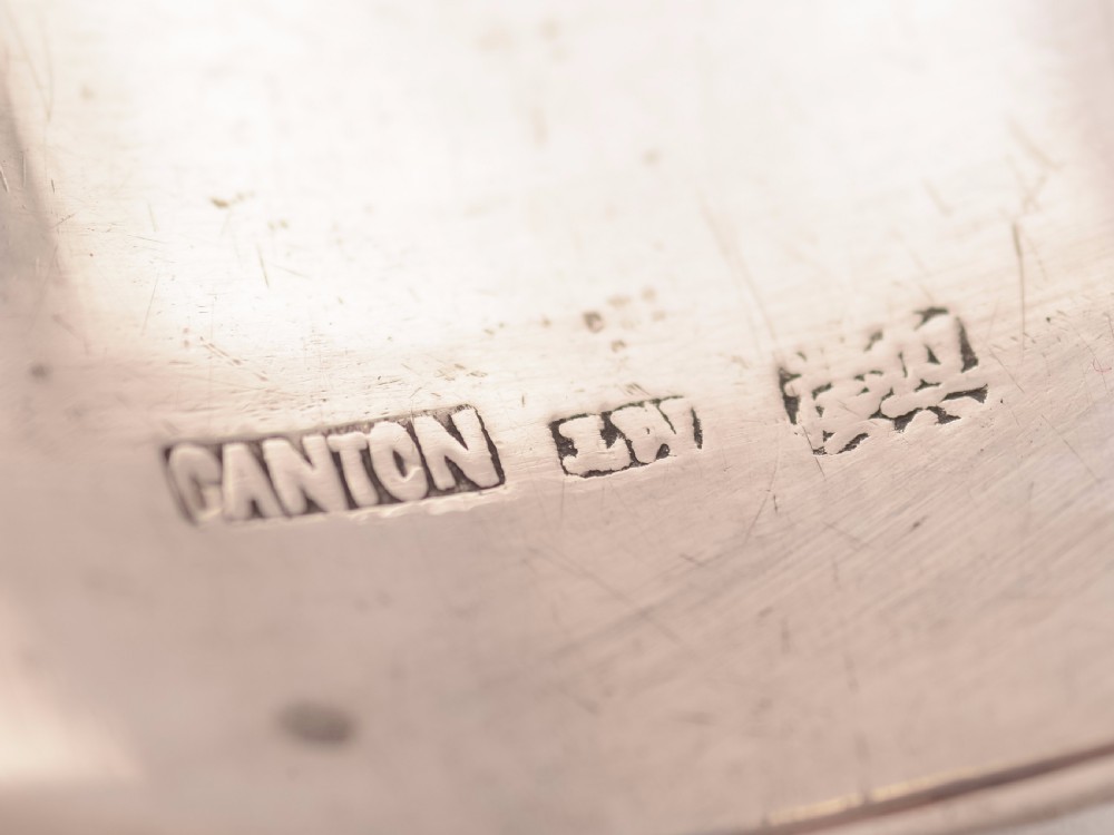 Chinese Canton Silver Napkin Ring, Circa 1900 View III