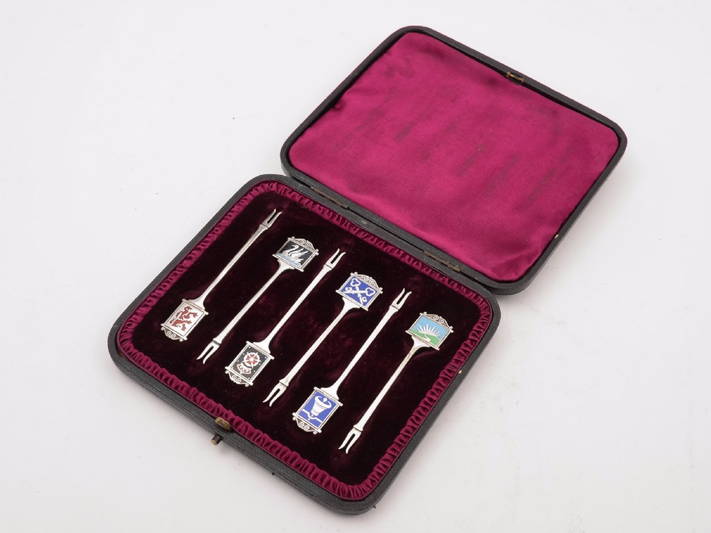 Enamelled Pub Sign Cocktail Sticks, Circa 1930 View II