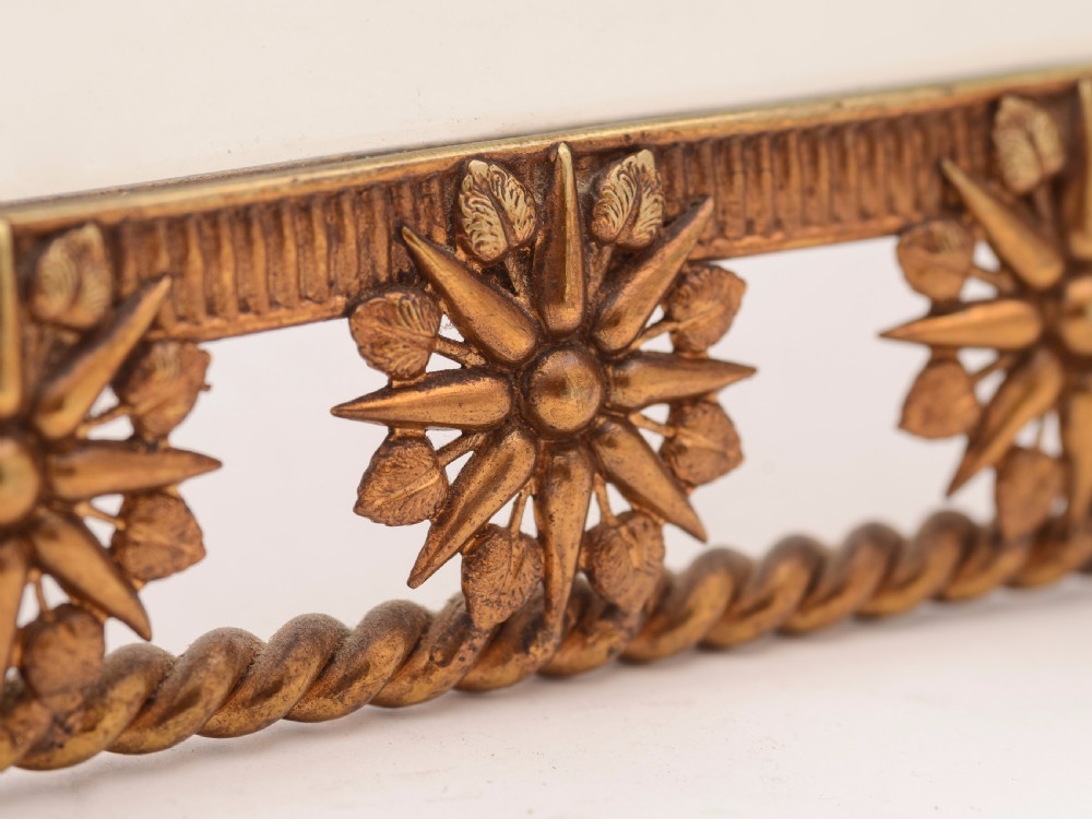 Victorian Gilded Brass Mirror, Circa 1890 View II