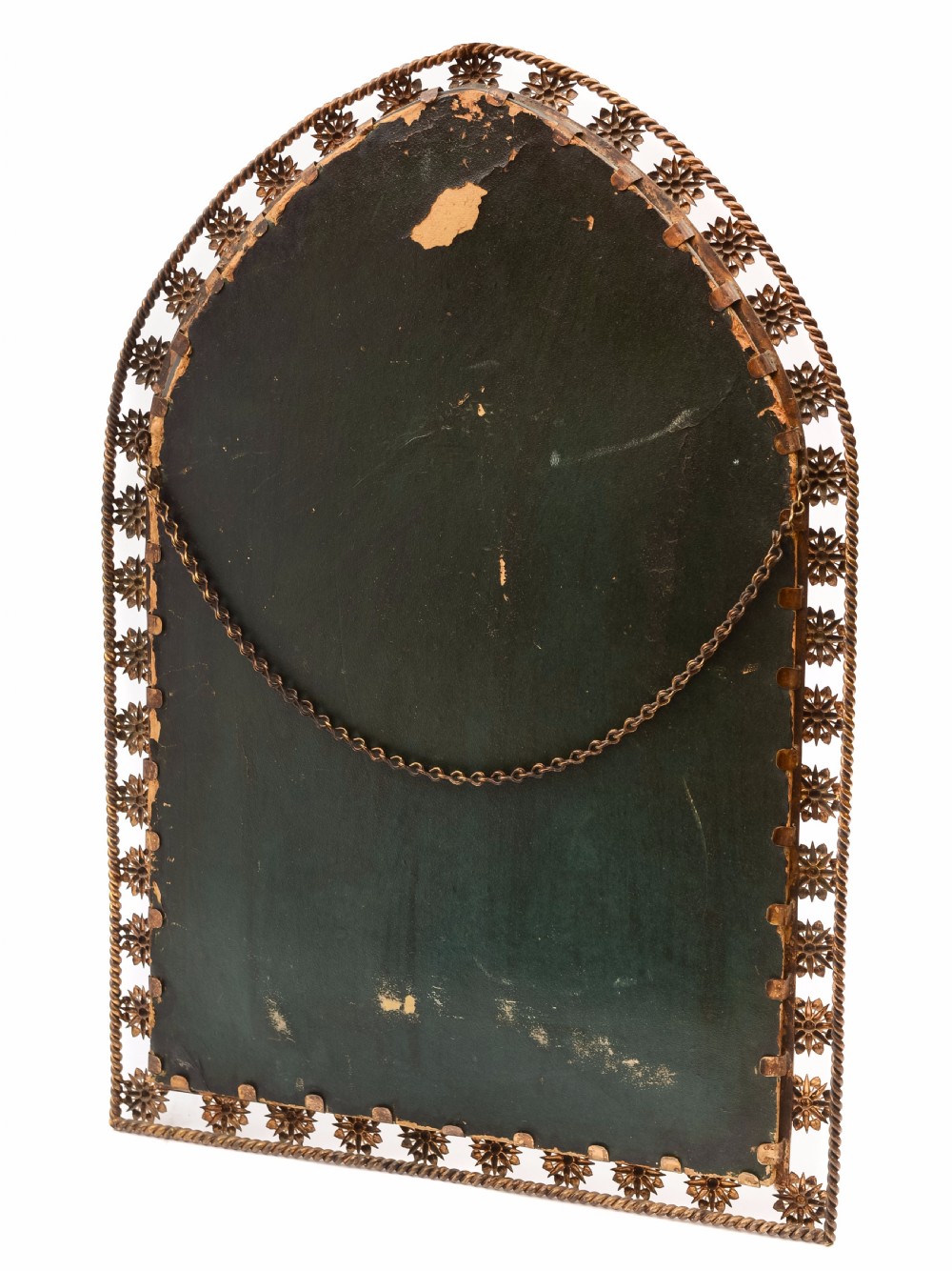 Victorian Gilded Brass Mirror, Circa 1890 View III
