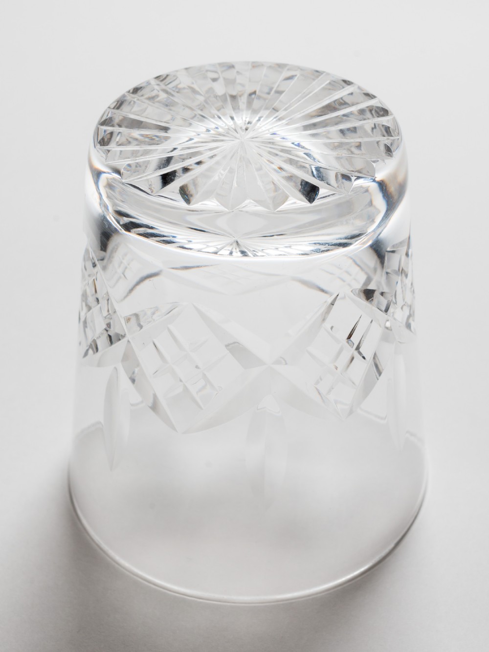 Set of 6 Cut Glass Whiskey Glasses, Circa 1920 View II