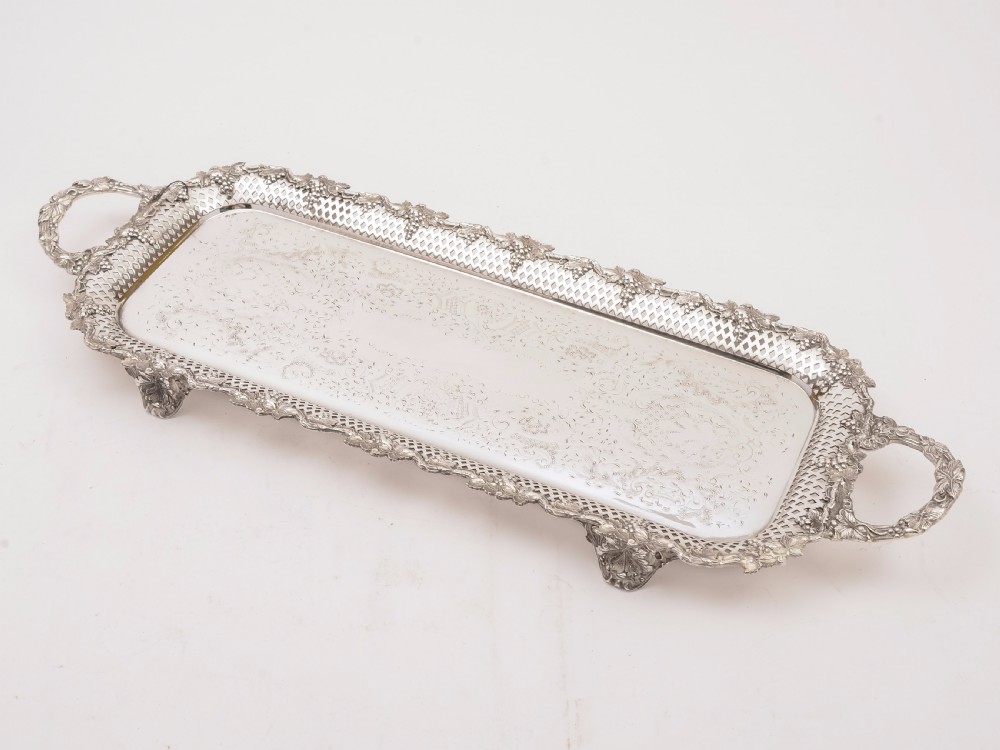 Edwardian Silver Plated Tray, Circa 1905