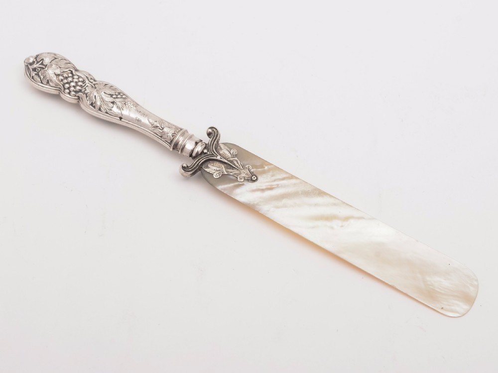 Edwardian Silver Handled and M.O.P Letter Opener, Sheffield 1908 View II