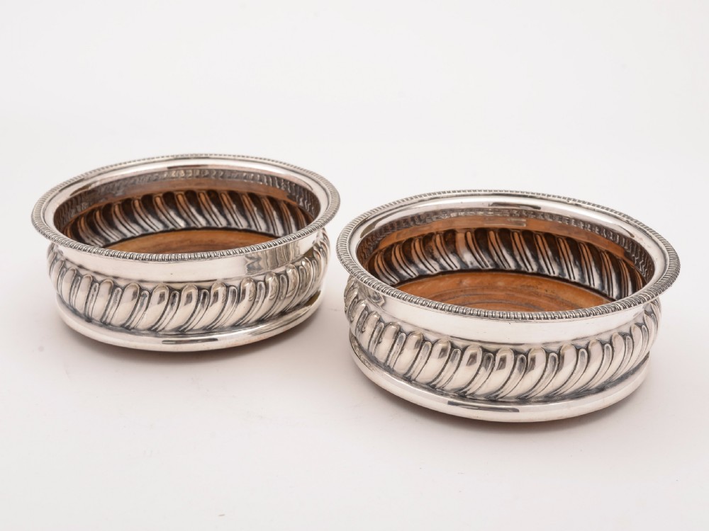 Pair of Sheffield Plated Coasters, Circa 1830 View IV
