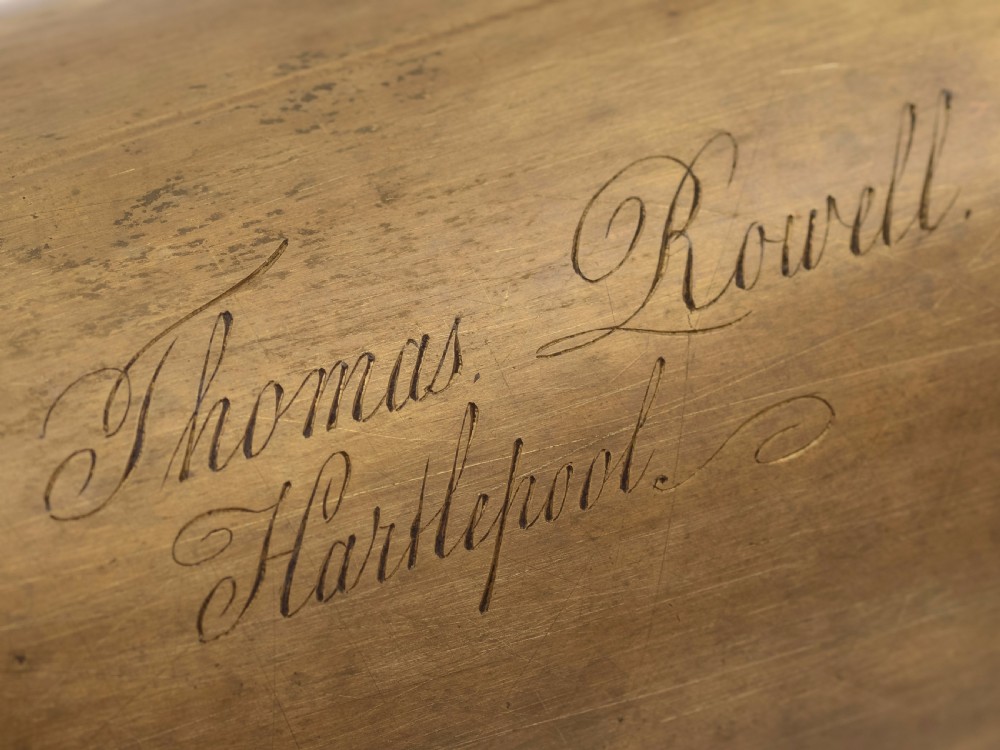 Brass & Mahogany Three Draw Telescope View V