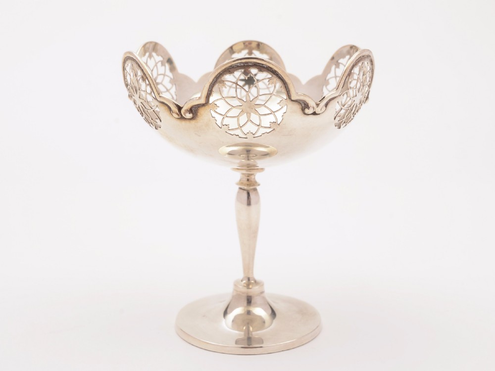 Pedestal Silver Bon Bon Dish, Sheffield 1912