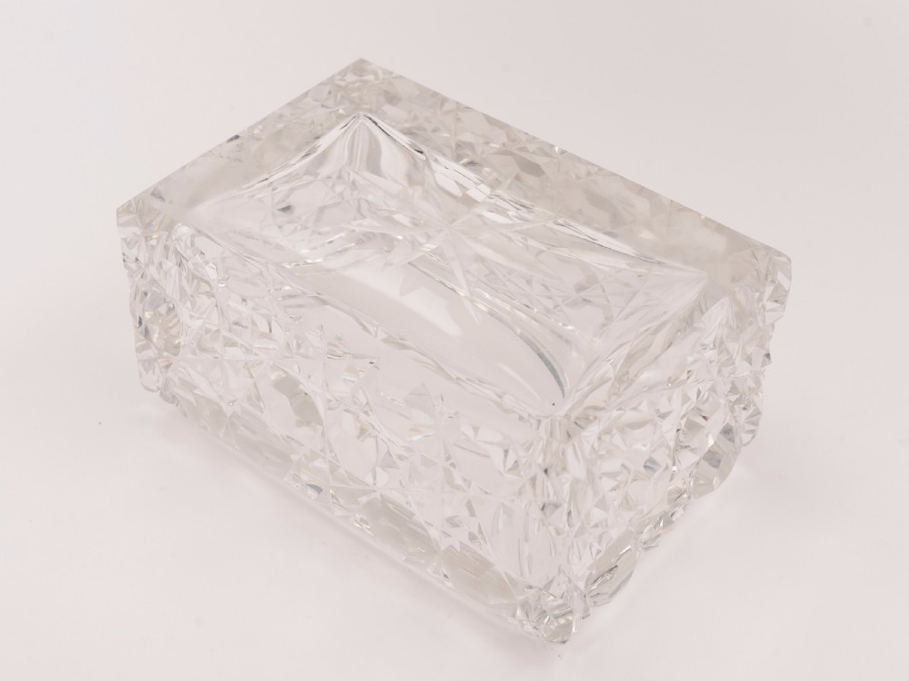 Cut Crystal Jewellery Casket, Circa 1900 View III