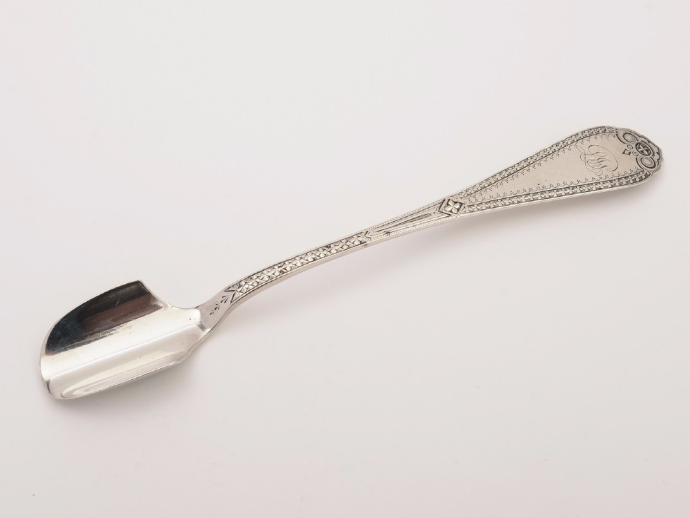 American Coin Silver Stilton Scoop, Circa 1870