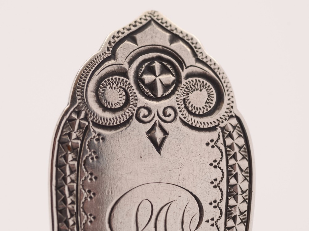 American Coin Silver Stilton Scoop, Circa 1870 View III