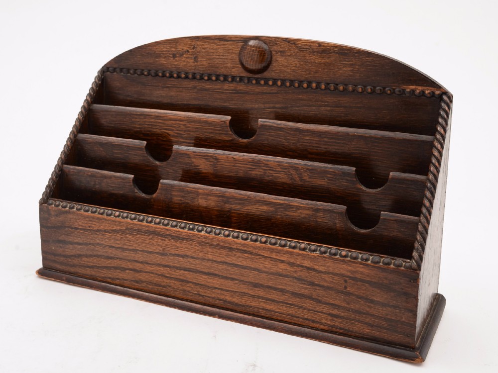 English Oak Document Rack, Circa 1920
