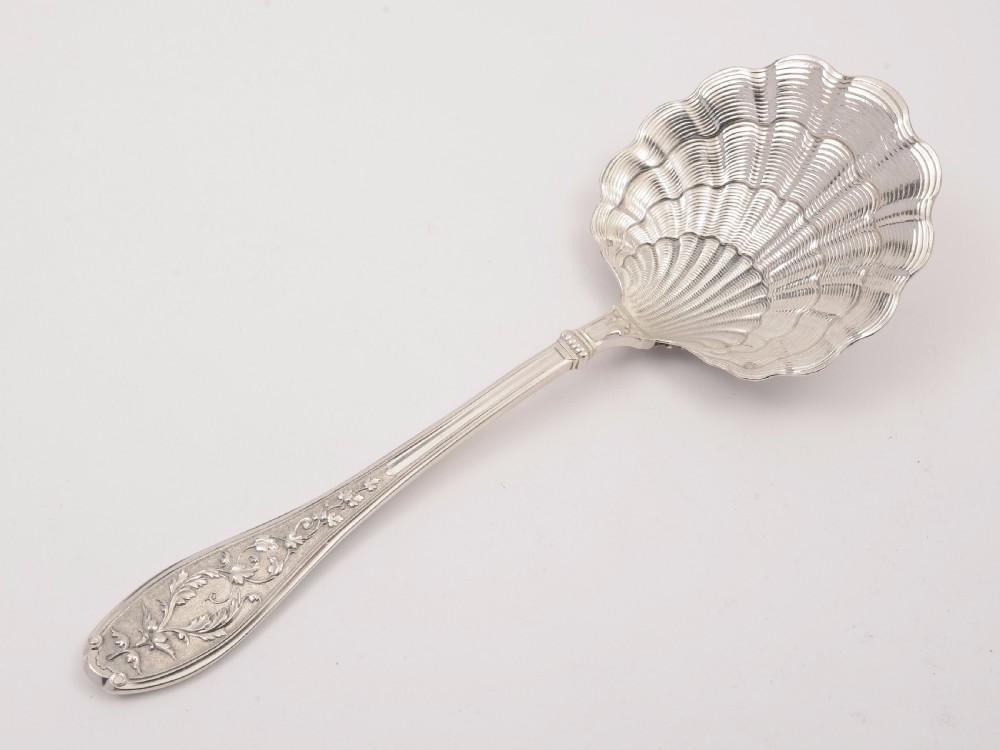 French Silver Serving Spoon, Circa 1900