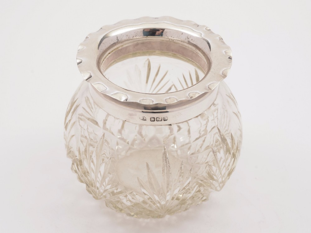 Edwardian Cut Glass Posey Vase, 1905 View III