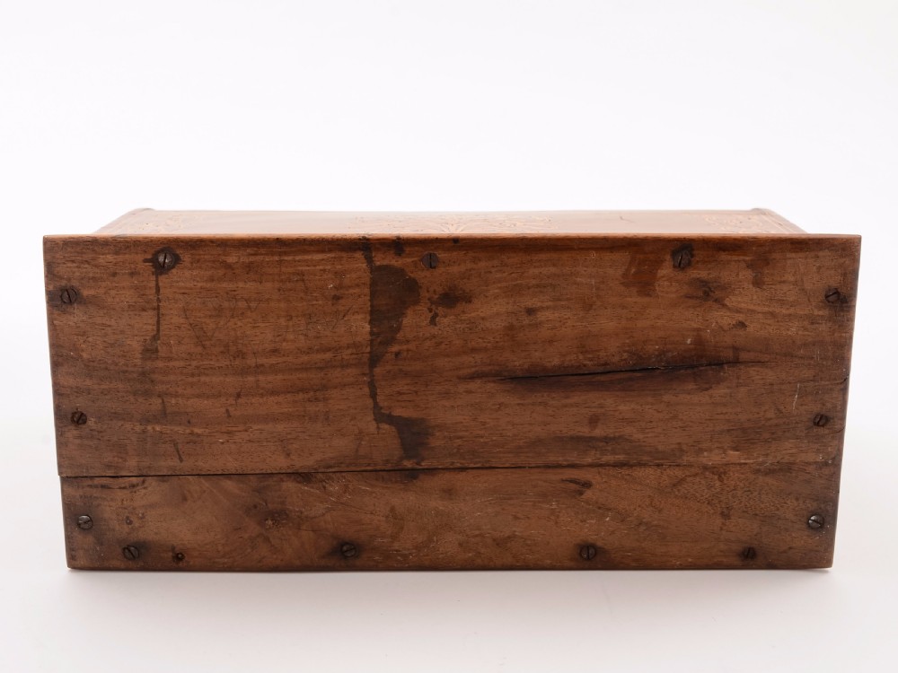 Dutch Walnut Document Box, Circa 1900 View III