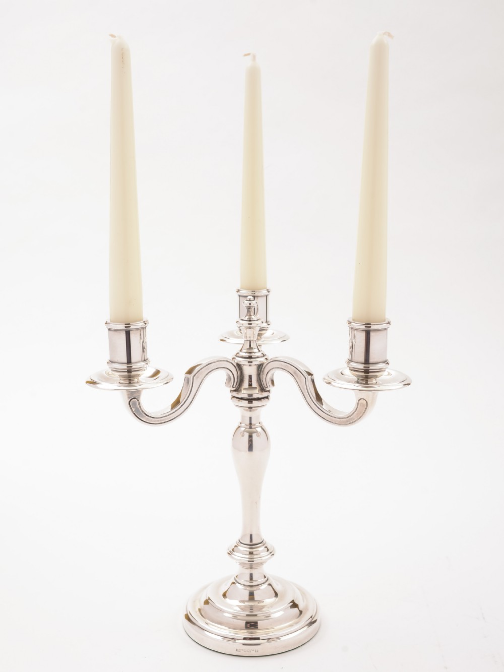 Christofle 3 Branch Candelabra, Circa 1920