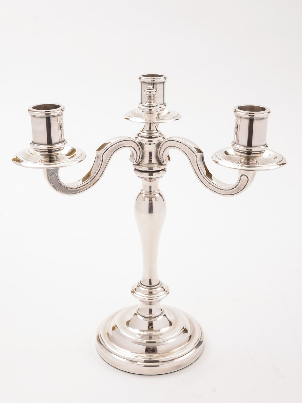 Christofle 3 Branch Candelabra, Circa 1920 View IV