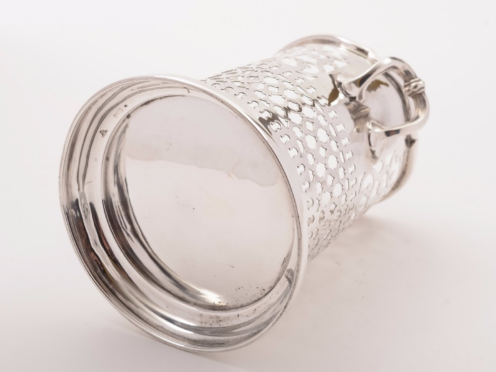Edwardian Silver Bottle Holder, Sheffield 1905 View III