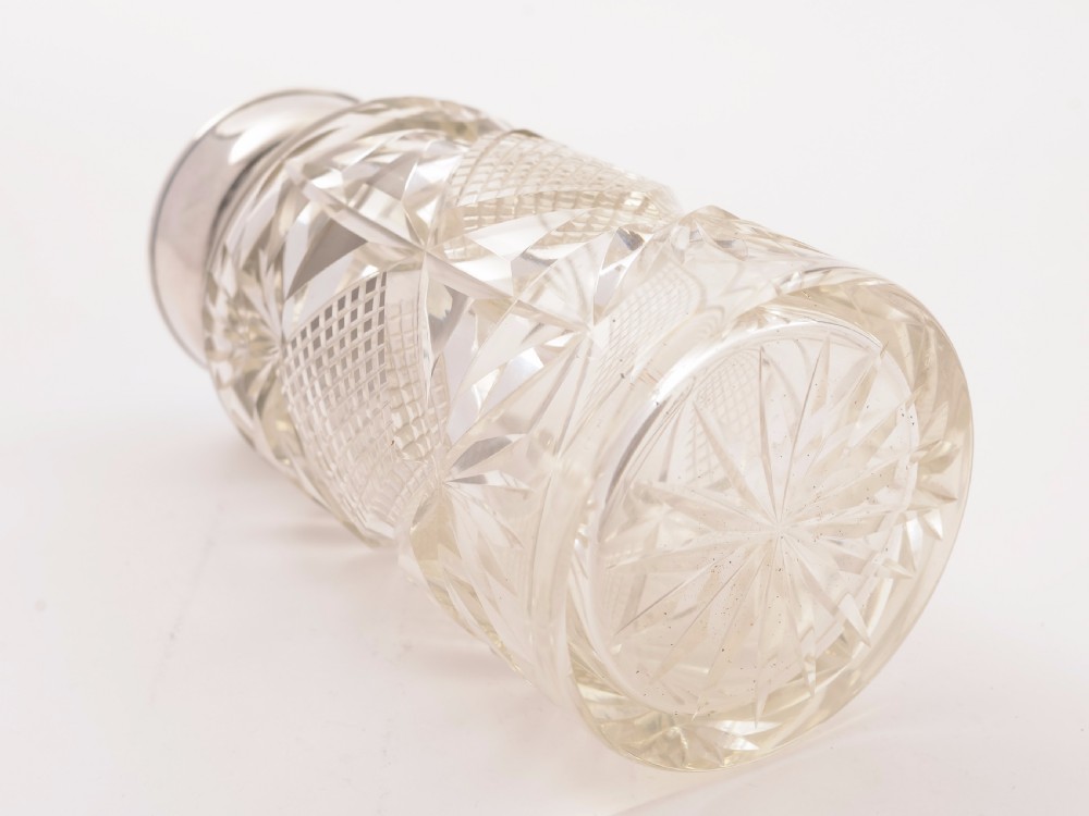 Art Deco Silver Topped Bath Salts Jar, Birmingham 1930 View II