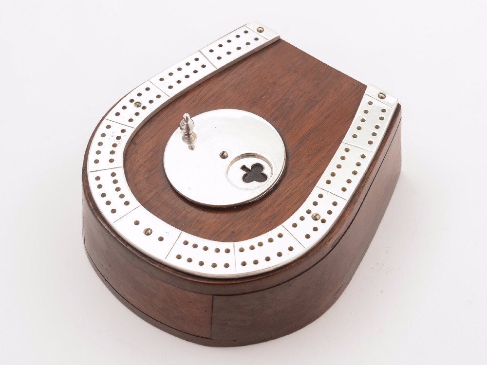 Edwardian Mahogany Cribbage Board, Circa 1905 View IV