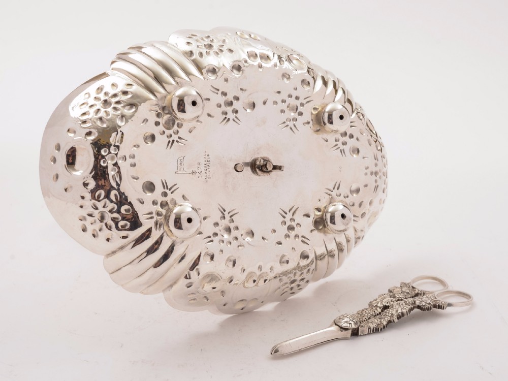 Victorian Silver Plated Grape Dish, Circa 1880 View V