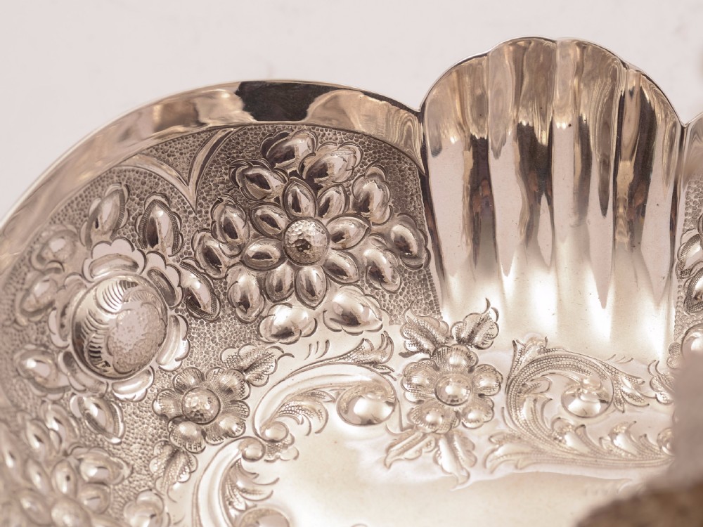 Victorian Silver Plated Grape Dish, Circa 1880 View VII