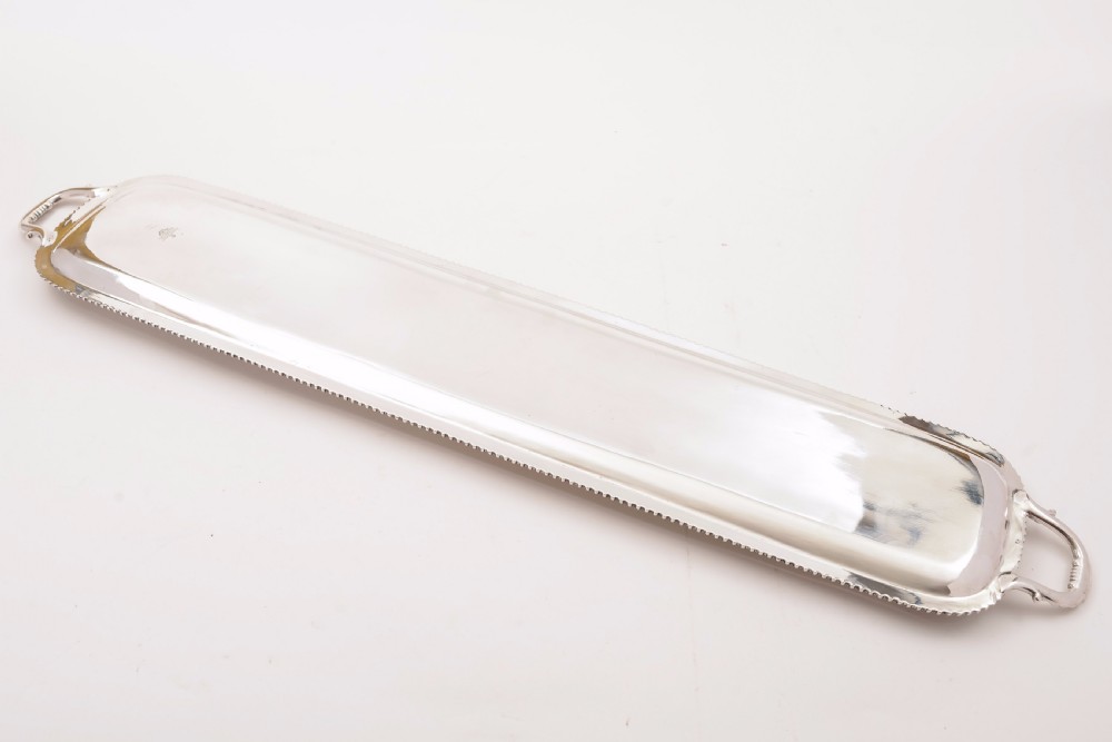 Edwardian Silver Plated Sandwich Tray, Circa 1905 View II