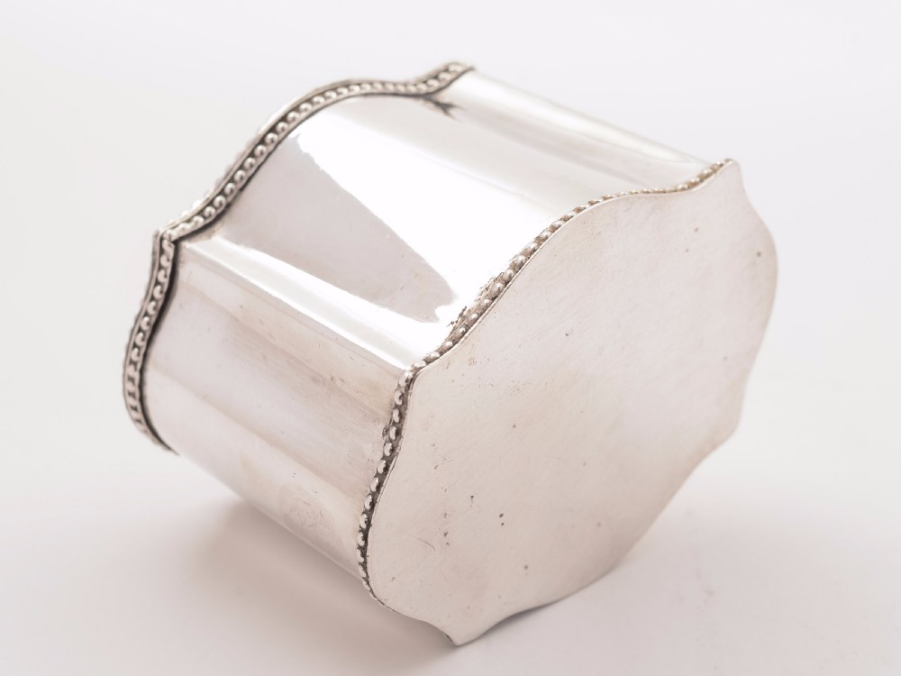 Edwardian Silver Plated Tea Caddy, Circa 1905 View V
