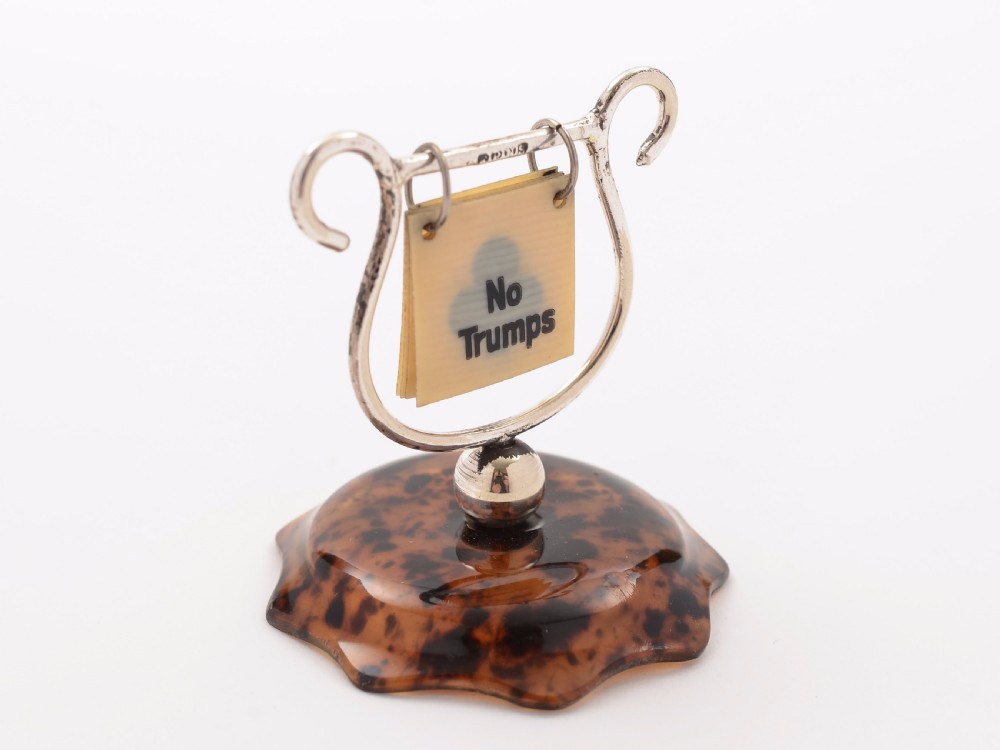 Silver Plated Trump Marker, Circa 1920 View II