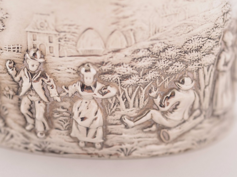 Edwardian Silver Tea Caddy, Chester 1908 View III
