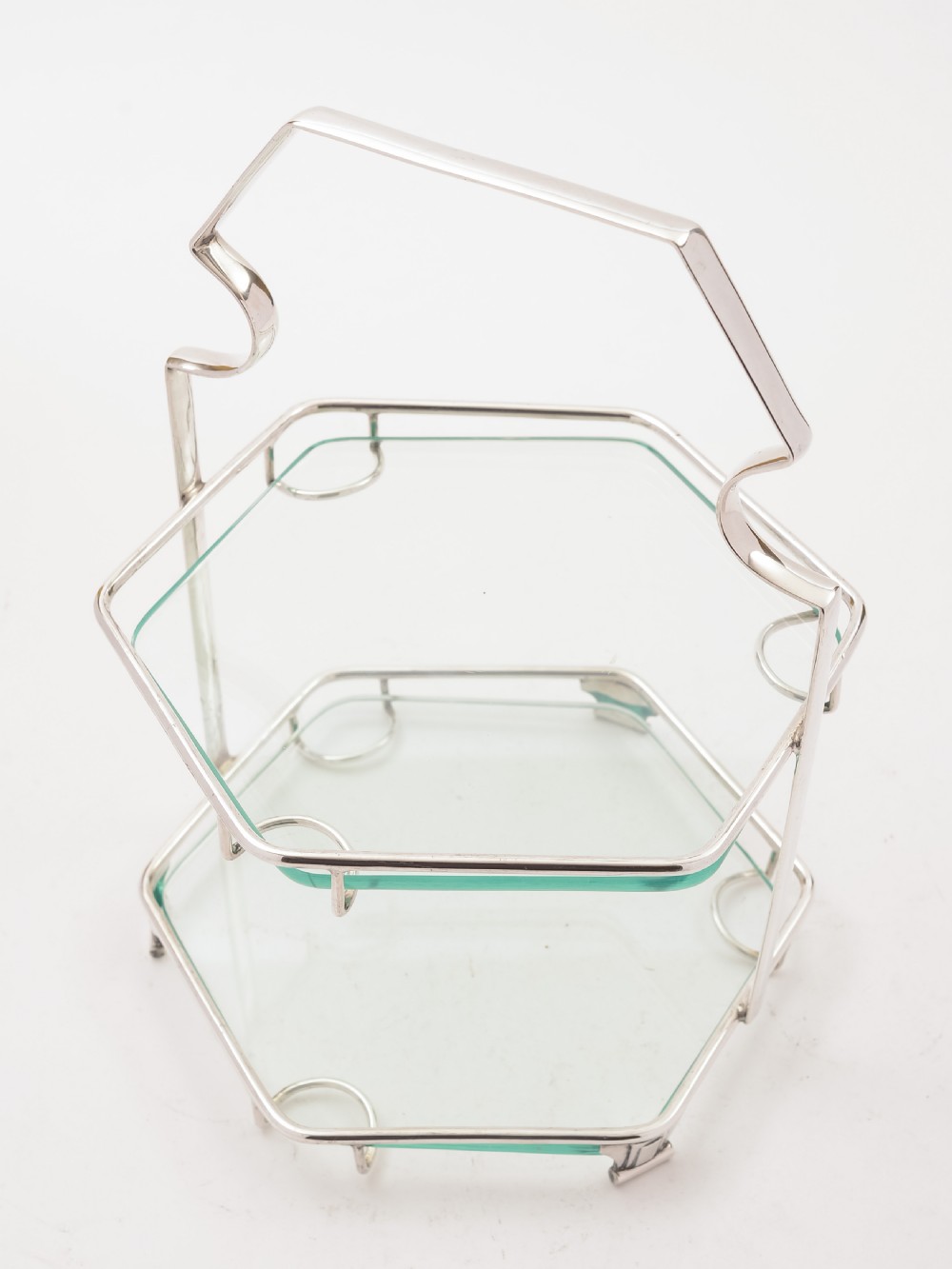 Art Deco Two Tier Cake Stand, Circa 1930 View III