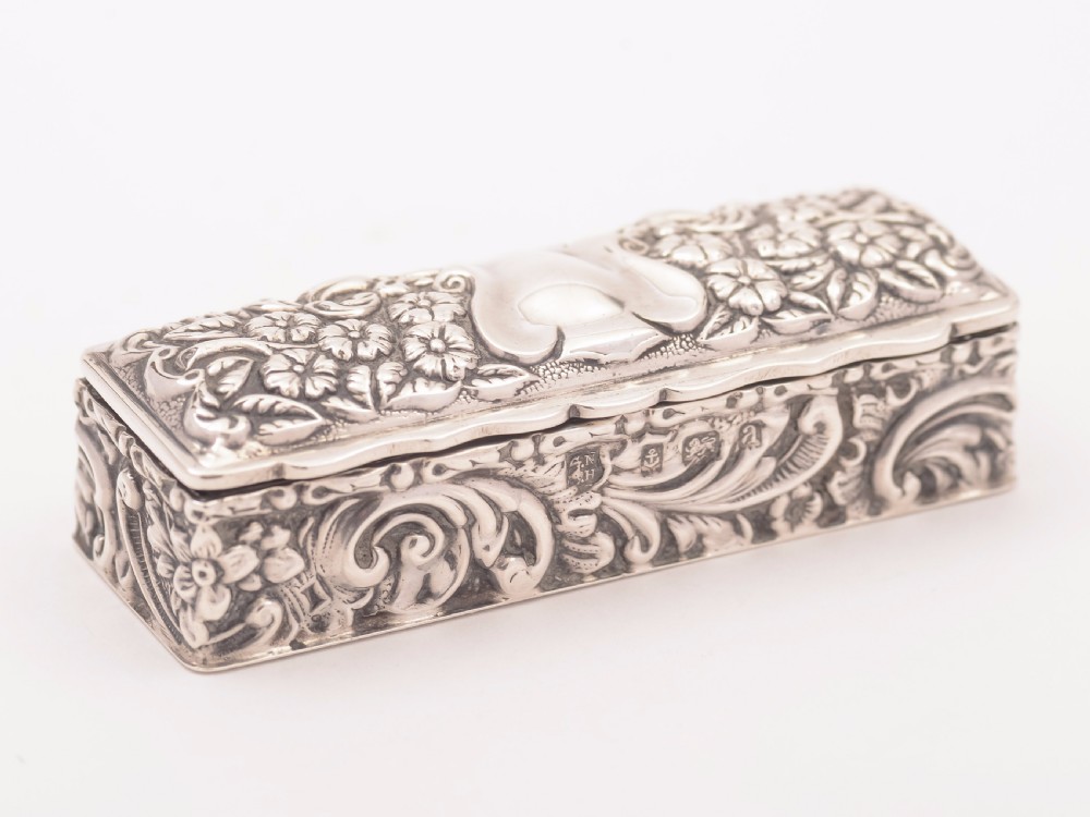 Victorian Silver Ring Box, Birmingham 1900